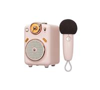 Enceinte Bluetooth Fairy-OK Rose Portable avec Microphone karaoké, Microphone KTV pour Adultes/Enfants/Appareil karaoké