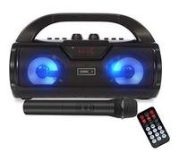 Enceinte bluetooth FluidE Bazooka HQSA1040, 2x15W, MP3 / SD / USB / AUX, avec Microphone VHF sans fil Festisound