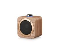 Halterrego Enceinte Bluetooth en Bois, BT V5.0, RMS 3W, Batterie Rechargeable de 1200mAh.