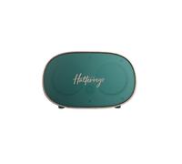 Enceinte Bluetooth Halterrego style rétro couleur verte. BT V5.0, lecteur de carte micro SD, Aux in, 6w RMS, batterie rechargeable de 1200mAh.