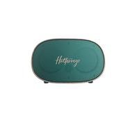 Halterrego Enceinte Bluetooth Style rétro Couleur Verte. BT V5.0, Lecteur de Carte Micro SD, Aux in, 6w RMS, Batterie Rechargeable de 1200mAh.