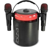 Enceinte Bluetooth - IBIZA SOUND - KARAHOME-BK - 120W - 2 Micros sans fil - Noir