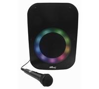 Lexibook, iParty, Enceinte Bluetooth® avec Effets Lumineux, Micro, Batterie Rechargeable, Noir, K8210