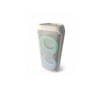 INOVALLEY Enceinte Bluetooth 400W Blanc LED RGB Karaoké TWS Radio FM Batterie Rechargeable KA-08