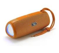 Enceinte Bluetooth LED TWS Son Clair Radio FM Autonomie 3H USB TF V5.3 Orange YONIS
