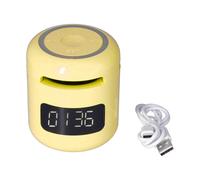 Enceinte Bluetooth légère et portable avec radio FM et décoration LED, basses renforcées, double stéréo TWS, jusqu'à 40 heures d'autonomie,
