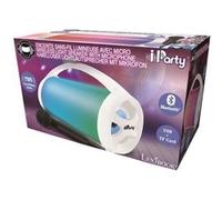 FLASHBOOM® Enceinte Bluetooth® portable entièrement lumineuse avec micro filaire détachable iParty® - LEXIBOOK