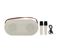 Enceinte Bluetooth longue durée avec design portable, reproduction sonore claire, éclairage d'ambiance et contrôle via application musicale pour