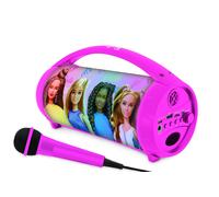 Lexibook Enceinte Bluetooth Barbie BTP585BBZ - Sans-fil, lumineuse, micro, karaoké, multicolore
