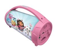 Lexibook Enceinte sans fil Gabby's Dollhouse – Bluetooth, lumineuse, micro, rose