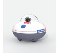 Enceinte bluetooth et humidificateur d'air, veilleuse design vaisseau spatial, effets lumineux autonomie 4h multicolore TU