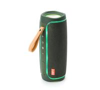 Enceinte Bluetooth Lumineuse LED Basses Puissantes Portable FM TF USB Vert YONIS