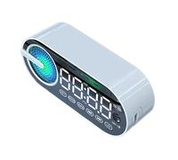 Enceinte Bluetooth Lumineuse Multifonctions Alarme Subwoofer Autonomie 36H IPX3 Blanc YONIS