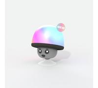 Enceinte bluetooth lumineuse silicone megamush noire - mob