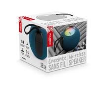 Enceinte bluetooth lumineuse tissus bleu