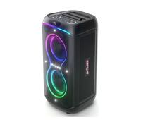 Muse Enceinte Bluetooth M1930DJ 300W – Spectacle lumineux, Micro/AUX/USB, réglage aigus/basses – Noir