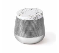 Lexon - Enceinte Miami Sound - Enceinte Nomade - Design Tendance & épuré - HP 5 Watts - Rechargeable sur Port USB - Format Compact - Doré/Marbre Blanc