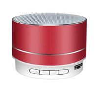 Enceinte Bluetooth Mini A10 Métal Son Puissant USB 3W Autonomie 10m Rouge YONIS