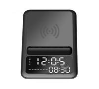 Enceinte Bluetooth Multifonction 10W Avec Chargeur Sans Fil Et Réveil LED YONIS