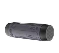 Enceinte Bluetooth Multifonction Haut Parleur Basse Sans Fil Avec Microphone Et Lumières LEDes Support Appel Bluetooth AUX TF Carte Etanche Anti-Poussière Marron YONIS