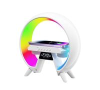 Enceinte Bluetooth multifonction, horloge de chargement sans fil pour téléphone portable, veilleuse, enceinte intelligen