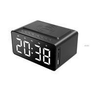 Enceinte Bluetooth Multifonction Réveil LED Charge Sans Fil Basses Puissantes YONIS