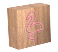 Enceinte Bluetooth Néon Lumineuse L Charge Induction Flamingo ColorLight, Rose