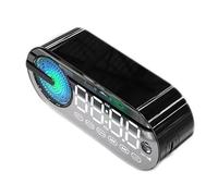 Enceinte Bluetooth Noire Subwoofer Avec Effets Lumineux Et Réveil Intégré Puissance 3W YONIS