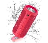 Enceinte Bluetooth Ortizan,Portable sans Fils.lumière LED, IPX7 Lecture 30H, Volume Plus Fort et Basses améliorées,Durable pour Les