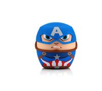 Enceinte Bluetooth OTL TECHNOLOGIES Bitty Boomers Captain America Mini Bluetooth 5.0 5,1 cm Bleu avec accents rouge/blanc