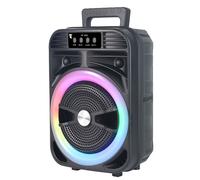 Enceinte bluetooth PASSIONOVA 23x17x4cm 8w 1200mAh enceinte portable avec lumière lecture USB TF carte AUX TWS basses percutantes