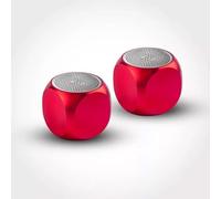 Enceinte Bluetooth PIZZI Mini Duo Rouge - 3Watt x2 - Pairing Stéréo