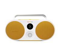 Polaroid Enceinte Bluetooth P3 – Rechargeable IPX5, double jumelage stéréo – Jaune et Blanc