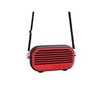 Enceinte Bluetooth Portable 10W Karaoke Avec Micro Et Sangle Haut Parleur Externe Rouge