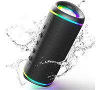 Enceinte Bluetooth Portable, 30W Haut Parleur Puissant Lumineuse, Bluetooth 5.3, Support 128Go Tf Carte, Autonomie 10H Avec Port Aux, Pour Soirées, Randonnées, Voyage