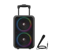 Enceinte Bluetooth Portable 41×26cm Lumineuse 2x Haut-parleurs 5W, Micro