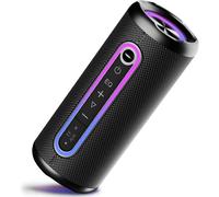 Enceinte Bluetooth Portable 5.4 Sans Fil Avec Bass Puissantes, Son Surround À 360 Degrés, Autonomie 30 Hrs,Appairage Tws, Haut Parleur Bluetooth Étanche Ip7,Pour L'Extérieur/La Fête/Voyage, Noir