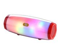 Enceinte Bluetooth Portable 5W Avec Lumière LED Dansante USB FM Subwoofer Rouge YONIS Rouge