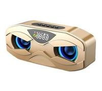 Enceinte Bluetooth Portable 6D Son Surround- Lumière Ambiante Autonomie 12h Or YONIS Jaune G