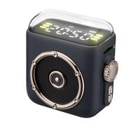 Enceinte Bluetooth Portable Avec Horloge Veilleuse et Fixation Magnétique Gris YONIS