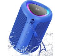 Enceinte Bluetooth Portable Avec Lumières, Étanchéité Ipx5, Autonomie Toute La Journée, Bluetooth 5.3, Entrée Aux&Tf-Card, Stereo Paring, Petite Haut-Parleur Sans Fil Pour L'Extérieur,Idées Cadeaux