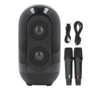 Enceinte Bluetooth Portable de la Machine karaoké avec 2 Microphone Home Light Home KTV Ensemble de Haut-parleurs pour Le Divertissement de la fête
