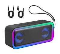 Enceinte Bluetooth Portable, Enceintes Bluetooth Puissante 5.4 Sans Fil Avec 40w stéréo, Appariage TWS, Appel Mains Libres,Autonomie 30 hrs, Haut-Parleur Étanche IPX7 Pour L'extérieur/La Fête/Voyage