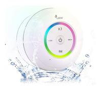 Enceinte Bluetooth Portable Étanche Haut Parleur de Douche sans Fil Haute stéréo LED Lumière Ventouse Haut Parleur de Douche