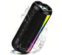 Enceinte Bluetooth Portable, Haut-parleur Bluetooth 5.4 Sans Fil, 20W, Surround à 360° Degrés, 30H Autonomie, TWS, IPX7 Etanche, RGB