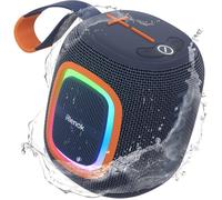 Enceinte Bluetooth Portable,Haut Parleur Puissant Lumineuse Avec Bluetooth 5.3,Autonomie 15H,1800Mah,Radio Fm,Port Clé Usb,Aux