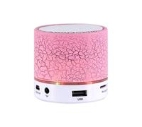 Enceinte Bluetooth Portable LED Lumineuse Mains-Libres Carte TF 32GB Rose YONIS