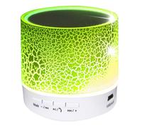 Enceinte Bluetooth Portable LED Lumineuse Mains-Libres Carte TF 32GB Vert YONIS