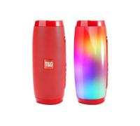 Enceinte Bluetooth Portable Lumineuse Autonomie 3H Puissance 10W Micro SD FM Rouge