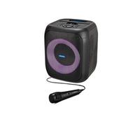 Medion Enceinte Bluetooth portable MD43991 – 50W RMS, Micro, Basses puissantes, Effets lumineux, Noir